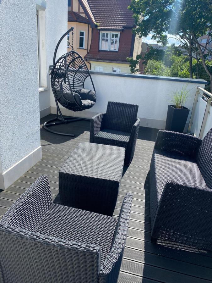 Apartmán Apartament Przy Parku Z Duzym Tarasem ,Prywatny Parking Svinoústí Exteriér fotografie